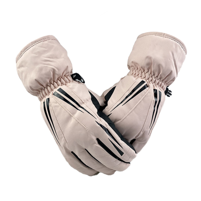 Custom for ski gloves men's black windproof and waterproof keep warm