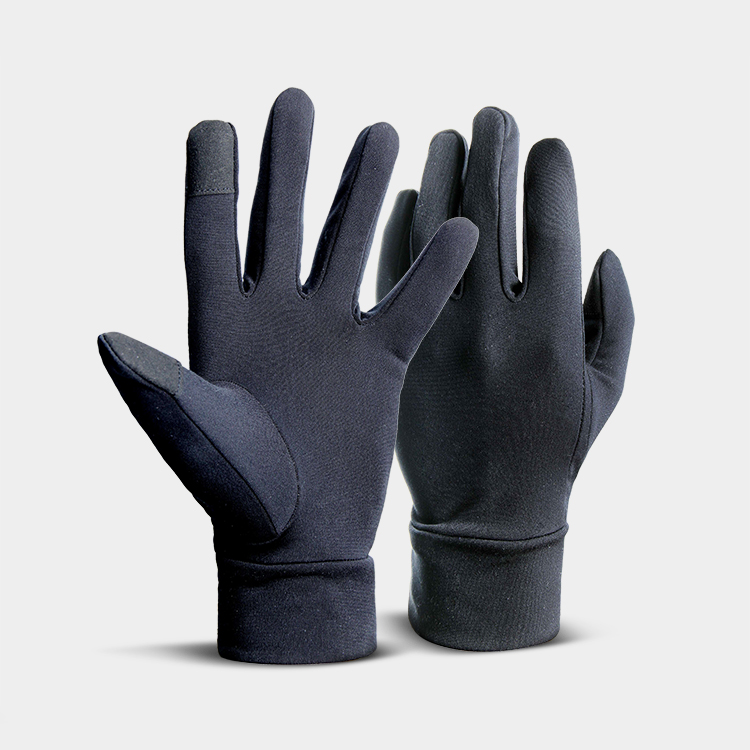 Winter ski liner gloves, outdoor cycling pile warm gloves, windproof touch screen, anti-slip wear-resistant gloves