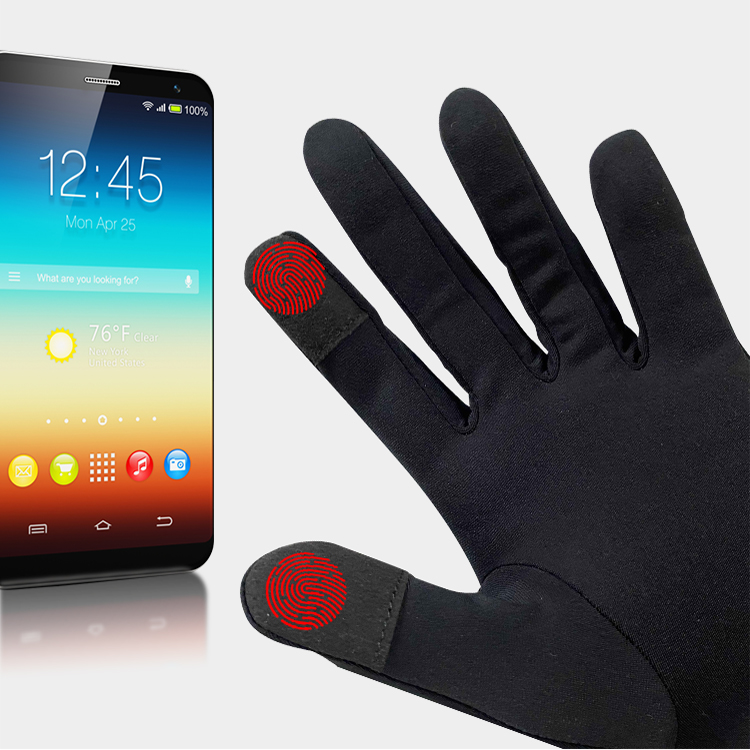 Winter ski liner gloves, outdoor cycling pile warm gloves, windproof touch screen, anti-slip wear-resistant gloves
