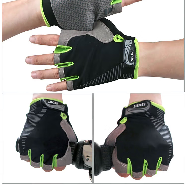 Cycling, mountain biking, cycling gloves, men's and women's outdoor sports fitness, mountaineering half-finger gloves